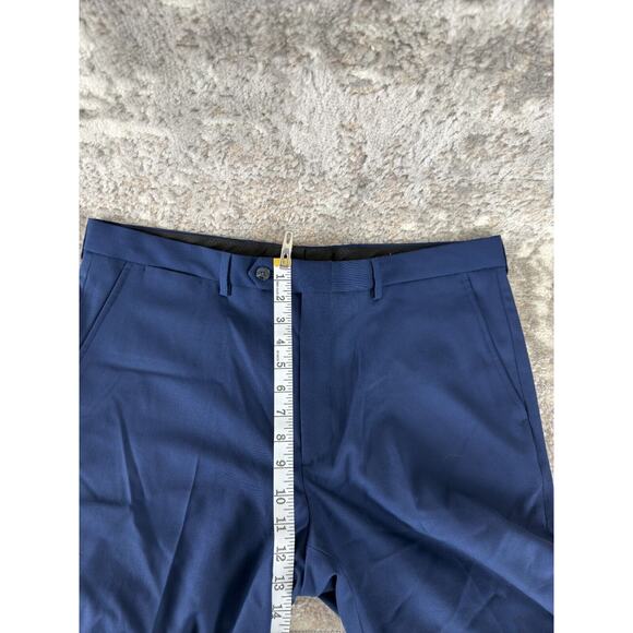 NEW Vince Camuto Sz W37 44XL Straight Leg Trouser Pants Navy Blue Button Zip NWT - Picture 6 of 12